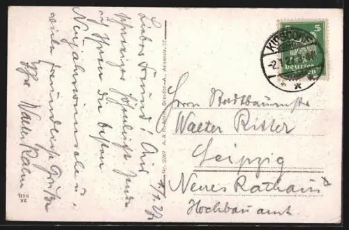 AK Schellerhau i. Erzgebirge, Innenansicht der Kirche