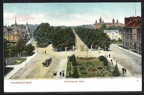 AK Hannover, Anlagen in der Herrenhäuser Allee