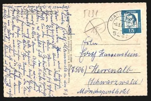 AK Mammelzen bei Altenkirchen, Teilansichten im Passepartout