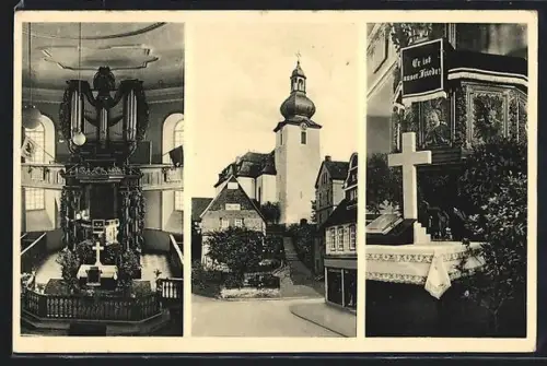 AK Daaden /Sieg, Ansichten der evangelischen Kirche