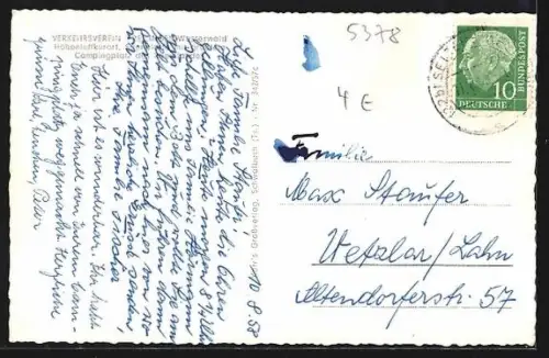 AK Freilingen /Westerwald, Strandbad und Campingplatz