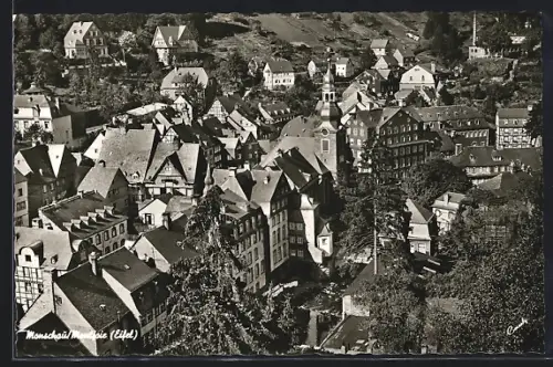 AK Monschau /Eifel, Über den Dächern der Stadt