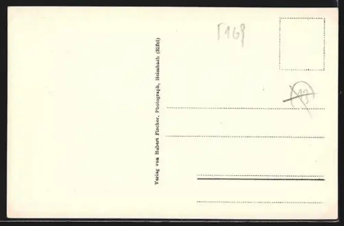 AK Heimbach /Eifel, Erhöhter Blick auf die Abtei Mariawald und Umgebung