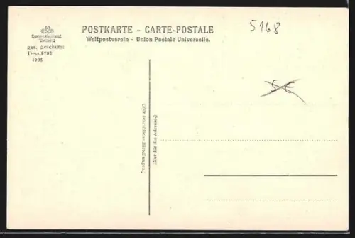 AK Nideggen, Blick ins Rurtal mit Flusspartie und Wäldern