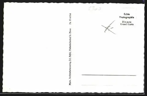 AK Bad Godesberg, Strassenpartie mit Blick auf das Stadttheater und Passanten