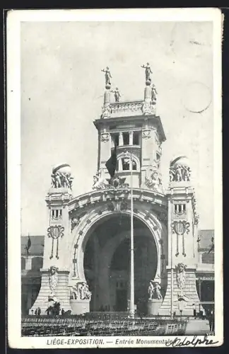AK Liege-Exposition, Entree Monumentale, Eingangstor