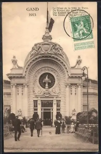 AK Gand, Gand 1913, Le Dôme de la Ville de Paris, Ausstellung