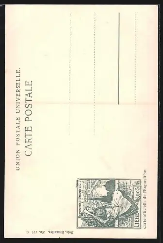 AK Liége, Exposition Universelle de Liége 1905, Feu d`Artifice, Ausstellung