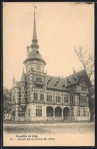 AK Liége, Exposition de Liége, Palais de la Ville de Liége, Ausstellung