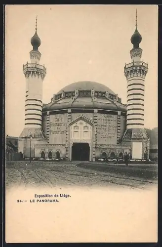 AK Liége, Exposition de Liége, Le Panorama, Ausstellung
