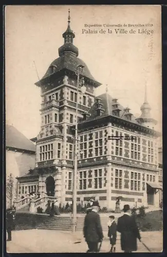 AK Liége, Exposition Universelle de Liége 1910, Palais de la Ville de Liége, Ausstellung