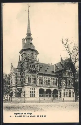 AK Liége, Exposition de Liége, Palais de la Ville de Liége, Ausstellung