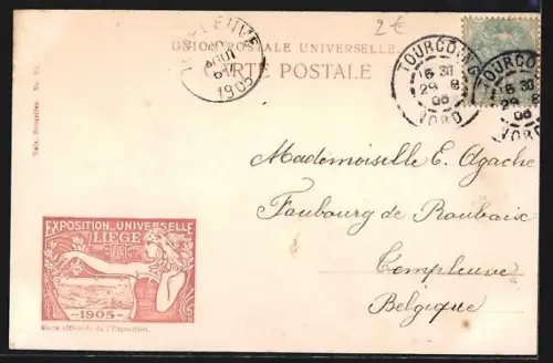 AK Liége, Exposition Universelle de Liége 1905, Arénes Liégeoises, Ausstellung