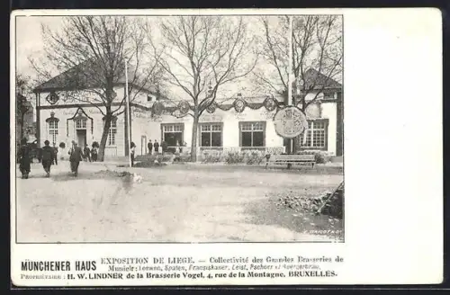AK Liége, Exposition de Liege, Münchner Haus