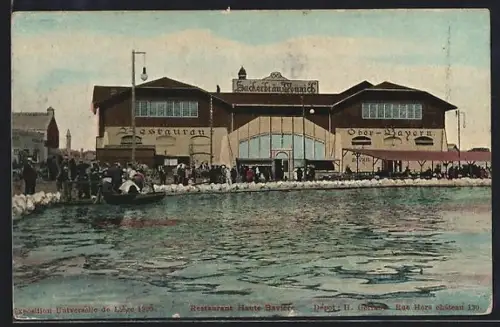 AK Liége, Exposition Universelle 1905, Restaurant Haute Baviere, Hackerbräu