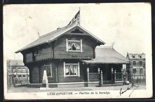 AK Liége, Exposition, Pavillon de la Norwège