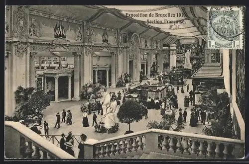AK Bruxelles, Exposition 1910, Section Francaise