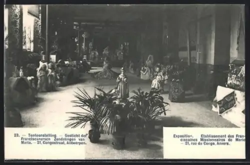 AK Anvers, Exposition, Etablissement des Franciscaines Missionaires de Marie