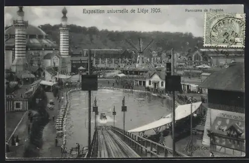 AK Liége, Exposition universelle de Liége 1905, panorama de Fragnée