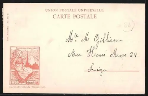 AK Liége, Exposition universelle de Liége 1905, panorama de Fragnée