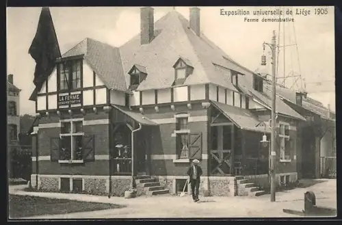 AK Liége, Exposition Universelle 1905, Ferme demonstrative