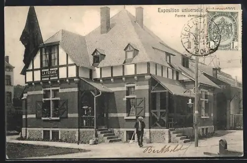 AK Liége, Exposition Universelle 1905, La Ferme demonstrative