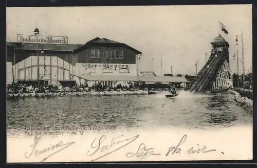 AK Liége, Exposition Universelle 1905, Parc des Altraclions, Maison Ober-Bayern