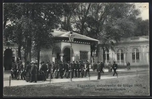 AK Liége, Exposition Universelle 1905, Pavillon de Montenegro