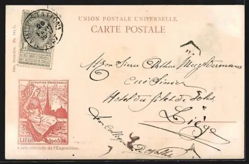 AK Liége, Exposition Universelle 1905, Pavillon de Montenegro