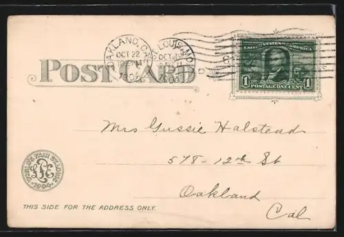 Künstler-AK St. Louis, World`s Fair 1904, Palace of Agriculture