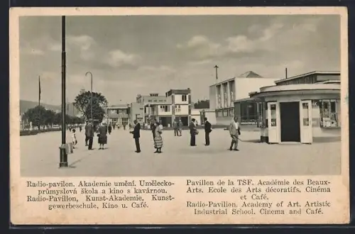 AK Brno, Jubilejni Vystava csl. kultury 1928, Kino u. Café, Radio-Pavillon