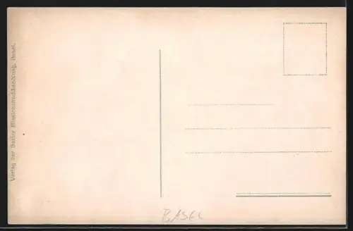 AK Basel, Ausstellung der Basler Mission, Kameruner Dorfstrasse