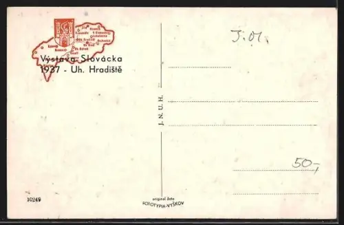 AK Uh. Hradiste, Vystava Slovacka 1937