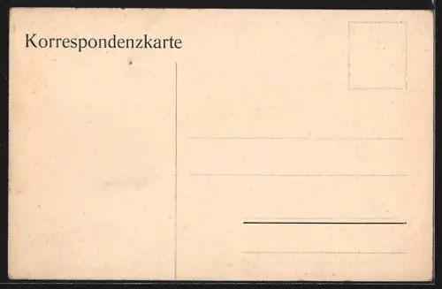 AK Aussig, Ortsansicht mit Fluss und Brücke