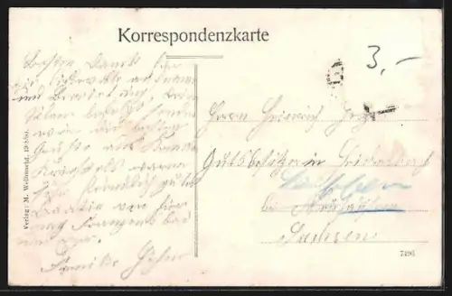 AK Komotau, Totalansicht des Ortes