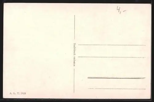 AK Teplitz-Schönau, Ortsansicht aus der Vogelschau