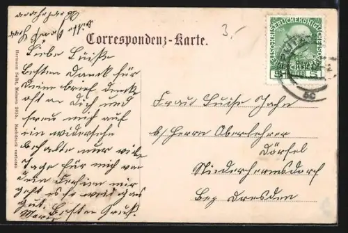 AK Teplitz, Partie aus dem Schlossgarten