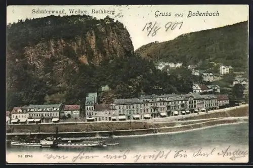 AK Bodenbach, Schäferwand, Weiher, Rothberg