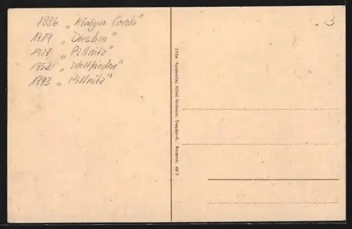 AK Herrnskretschen, Partei an der Elbe mit Hotel Herrenhaus