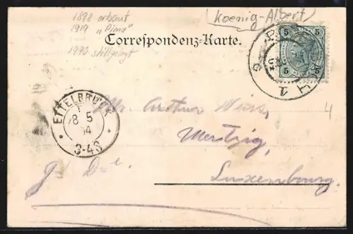 AK Tetschen a. E., Partie am Schloss