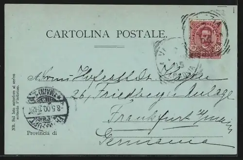 Mondschein-AK Venezia, Ponte di Rialto