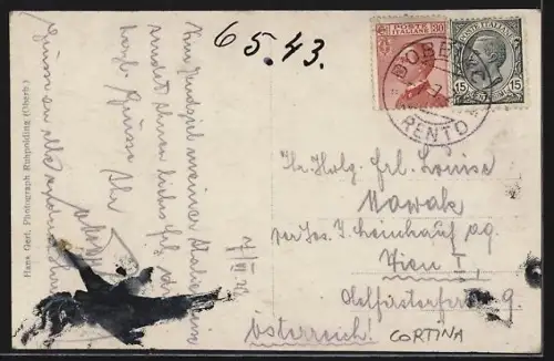 AK Cortina d`Ampezzo, Veduta generale con Pomagognon