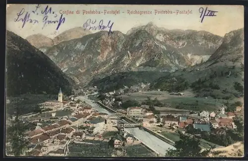 AK Pontebba-Pontafel, Die Reichsgrenze