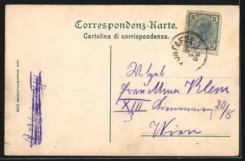 AK Pontebba-Pontafel, Die Reichsgrenze