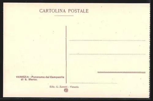 AK Venezia, Panorama dal Campanile di S. Marco