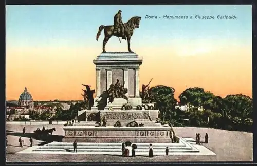 AK Roma, Monumento a Giuseppe Garibaldi