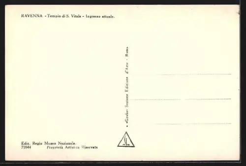 AK Ravenna, Tempio di S. Vitale, Ingresso attuale