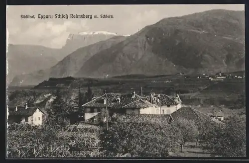 AK Eppan /Südtirol, Schloss Reimsberg mit Schlern