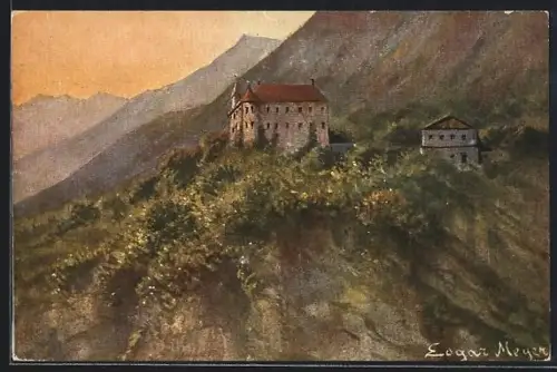 Künstler-AK Meran, Schloss Tirol