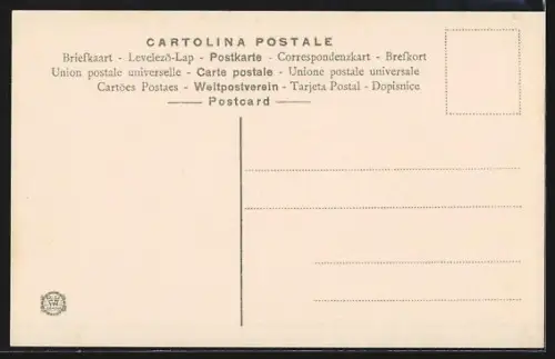 AK Rapallo, Panorama mit Segelbooten